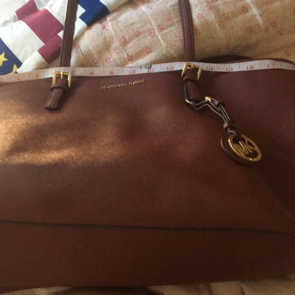 mk rush red tote large bag jet set tote